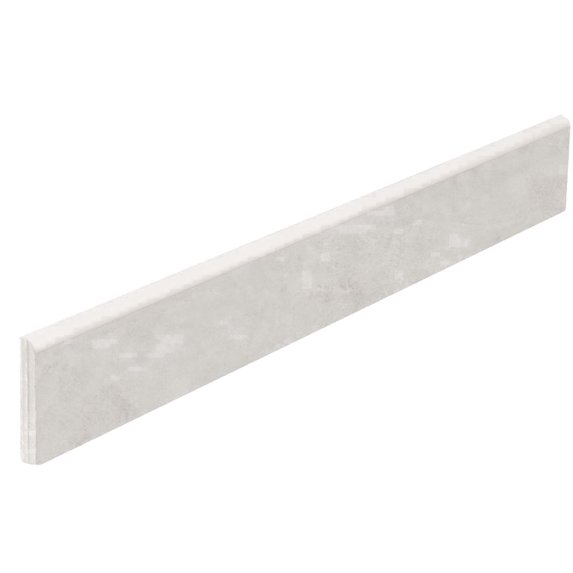 The Tile Life Foundry Concrete 3.5" x 24" Ceniza Matte Porcelain Bullnose Tile