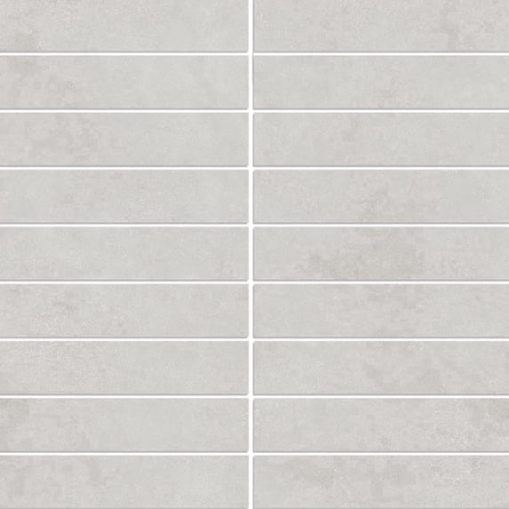 The Tile Life Foundry Concrete 4" x 4" Ceniza Matte Porcelain Mosaic Tile Sample, 1 Piece