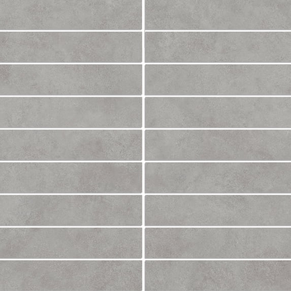 The Tile Life Foundry Concrete 4" x 4" Gris Matte Porcelain Mosaic Tile Sample 1 Piece