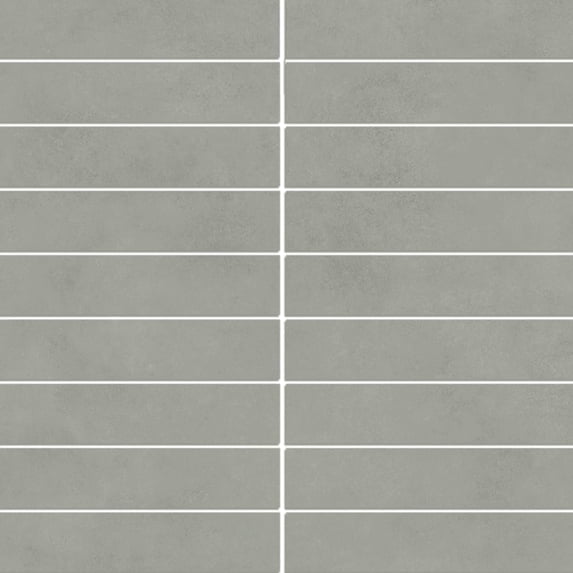 The Tile Life Foundry Concrete 4" x 4" Salvia Matte Porcelain Mosaic Tile Sample 1 Piece