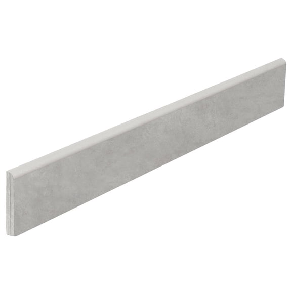 The Tile Life Foundry 3.5" x 24" Gris Matte Porcelain Bullnose Tile Trim, 1 Piece