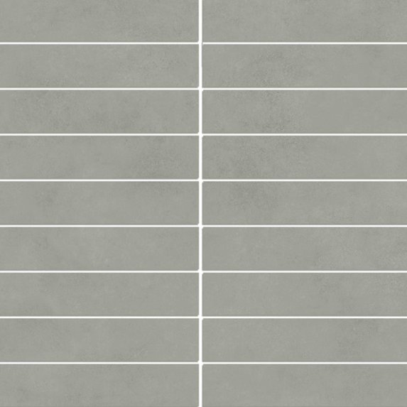 The Tile Life Foundry Concrete 4" x 4" Salvia Matte Porcelain Mosaic Tile Sample, 1 Piece