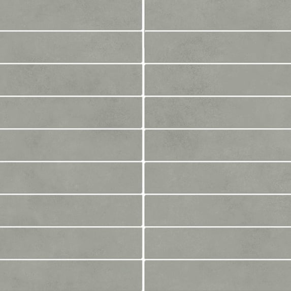 The Tile Life Foundry Concrete 4" x 4" Salvia Matte Porcelain Mosaic Tile Sample, 1 Piece