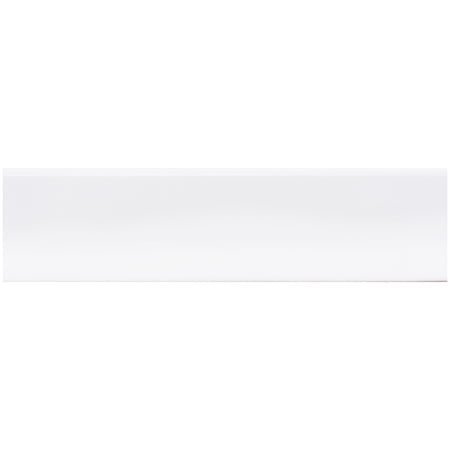The Tile Life Blecker 3" x 12" White Glossy Ceramic Bullnose Tile