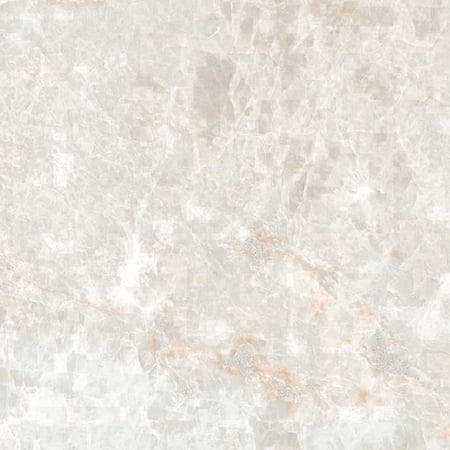 The Tile Life Galleria Taj Mahal 4 in x 4 in White Semi-Polished Porcelain Tile Sample 1 Piece