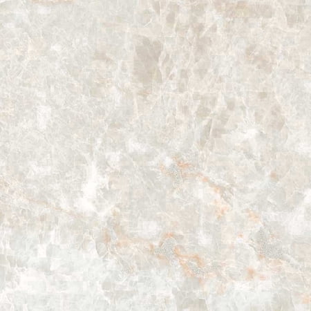 The Tile Life Galleria Taj Mahal 4 in x 4 in White Semi-Polished Porcelain Tile Sample 1 Piece