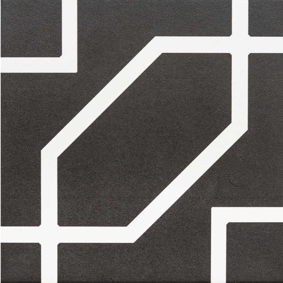 The Tile Life Gatsby Portland 6" x 6" Square Porcelain Patterned Floor and Wall Tile - 1 Sample