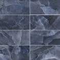 thumbnail image 1 of The Tile Life Geo Lush 12" x 24" Onyx Look Blue Polished Porcelain Floor and Wall Tile Case of 7, 1 of 15