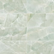 The Tile Life Geo Lush 12x24 Rectangle Porcelain Tile Flooring and Wall, Jade (13.56 Sq. ft./Case)