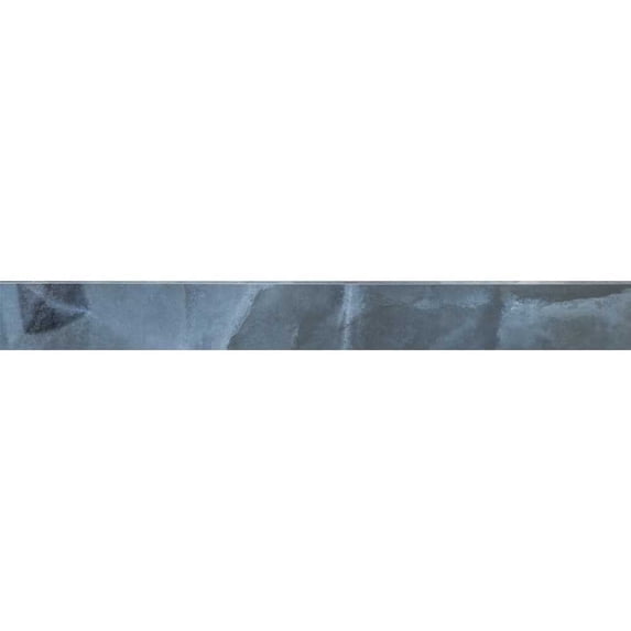 The Tile Life Geo Lush 3" x 24" Onyx Look Blue Polished Porcelain Bullnose Tile