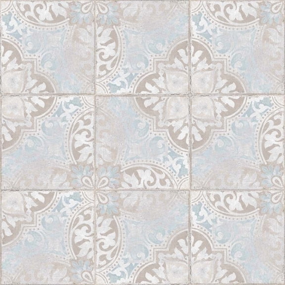 The Tile Life Greenwich Montjuic Honed Porcelain Floor & Wall Tile, 6 x 6 in, 44-Piece, Encaustic Look