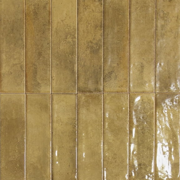 The Tile Life Havasupai Falls 3" x 10" Mango Glossy Ceramic Tile Sample, 1 Piece