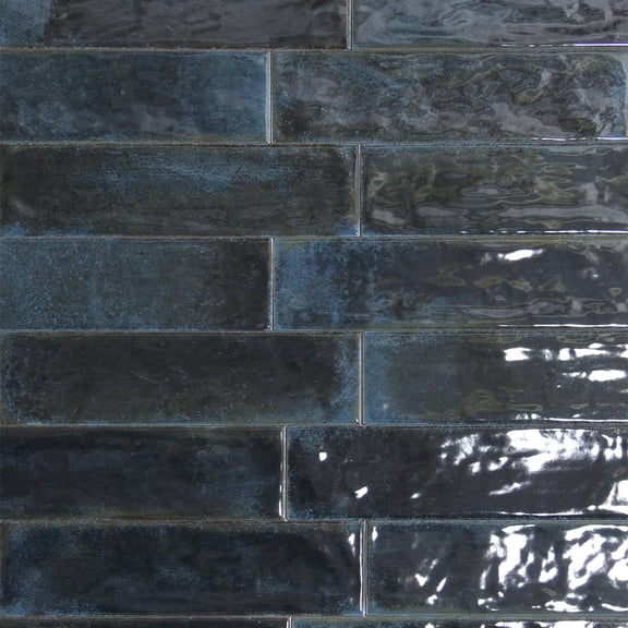 The Tile Life Havasupai Falls 3" x 10" Oceano Glossy Ceramic Subway Wall Tile, Case (50 Tiles)