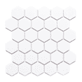 thumbnail image 1 of The Tile Life Honeycomb 2x2 White Porcelain Mosaic Floor & Wall Tile 12x12 in 11-Piece, 1 of 7