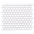 thumbnail image 1 of The Tile Life Honeycomb Remi 1" x 1" White Porcelain Mosaic Tile - 1 Sheet, 1 of 6