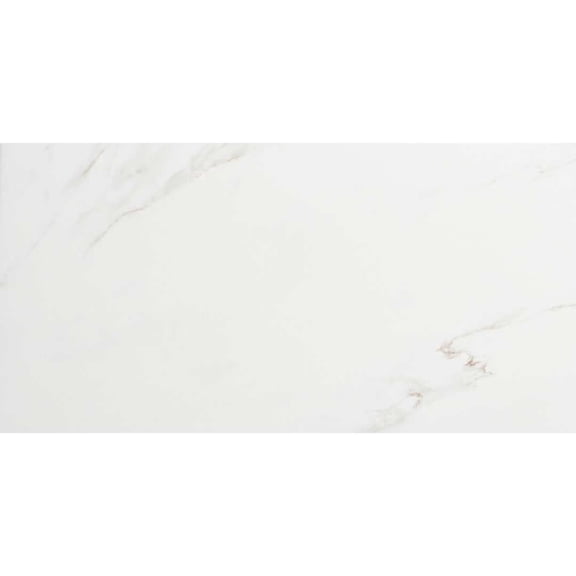 The Tile Life Huntington 4 in x 4 in White Polished Porcelain Tile Sample 1 Piece