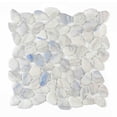 thumbnail image 1 of The Tile Life Huron Rock 4" x 4" Blue Matte Glass Mosaic Tile Sample, 1 Piece, 1 of 12