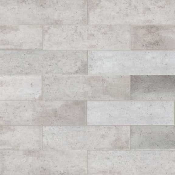 The Tile Life Ibiza Gray Ceramic Subway Wall Tile 2x10 in 40-Piece