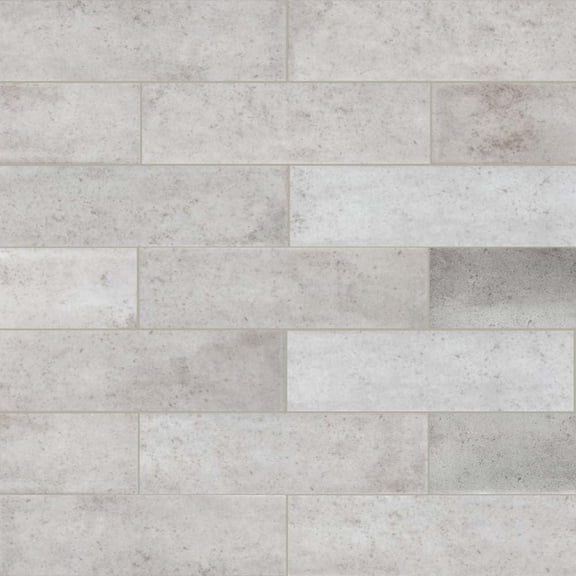 The Tile Life Ibiza Gray Ceramic Subway Wall Tile 2x10 in 40-Piece