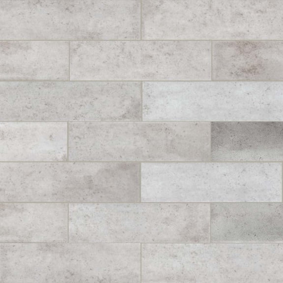 The Tile Life Ibiza 2" x 10" Gray Glossy Ceramic Tile Sample, 1 Piece