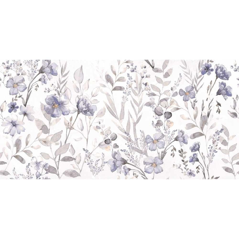 Sakura 24" x 48" Glossy Porcelain Floral Wall and Floor Tile