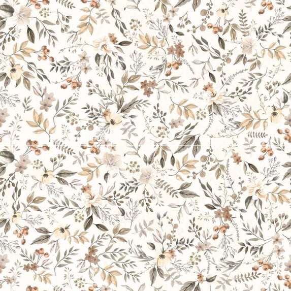 The Tile Life Idyll Autumn Glossy Porcelain Floor & Wall Tile, 24 x 48 in, 2-Piece, Floral
