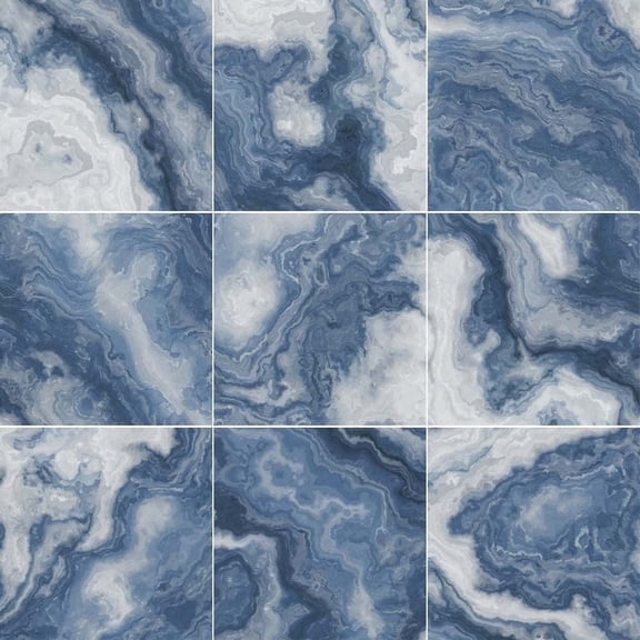 The Tile Life Isle Azul 6" x 6" Glossy Porcelain Tile Sample