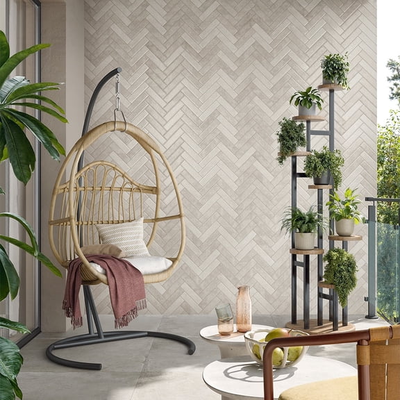 The Tile Life Lazio 2" x 8" Snow Glossy Porcelain Floor and Wall Tile, Case (50 Tiles)