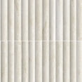 thumbnail image 1 of The Tile Life Lyrical 4.5" x 4.5" Travertine Matte Fluted Porcelain Tile Sample, 1 Piece, 1 of 17