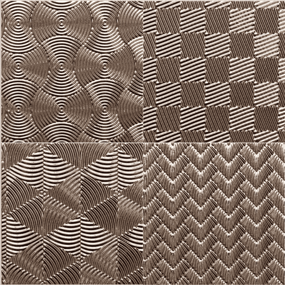 The Tile Life Metallic Geo 5.9" x 5.9" Brown Glossy Ceramic Wall Tile 42-Piece