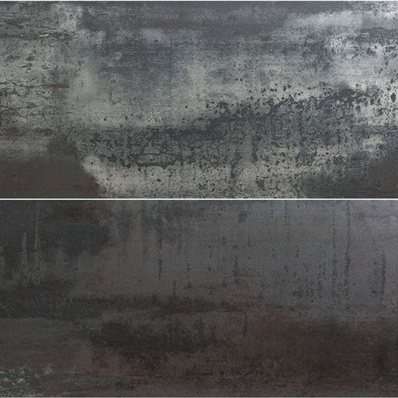 The Tile Life Metallica 4" x 4" Graphite Porcelain Tile Sample, 1 Piece