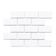thumbnail image 1 of The Tile Life Metro Snow White Glossy Porcelain Subway Mosaic Wall Tile, 12 x 12 in, 1-Piece, 1 of 12