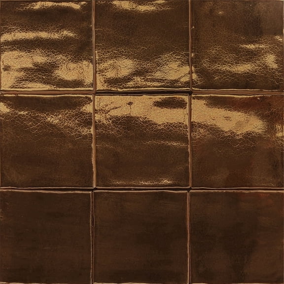 The Tile Life Midas Gold 4" x 4" Glossy Ceramic Tile Sample