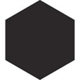 thumbnail image 1 of The Tile Life Milan 8" x 9.5" Black Hexagon Matte Porcelain Floor and Wall Tile 25-Piece, 1 of 15