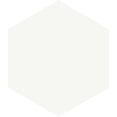 thumbnail image 1 of The Tile Life Milan 8" x 9.5" White Hexagon Matte Porcelain Floor and Wall Tile Sample 1-Piece, 1 of 10