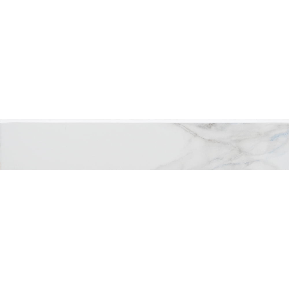 The tile life minerva gray 2 x 13 matte ceramic bullnose tile trim