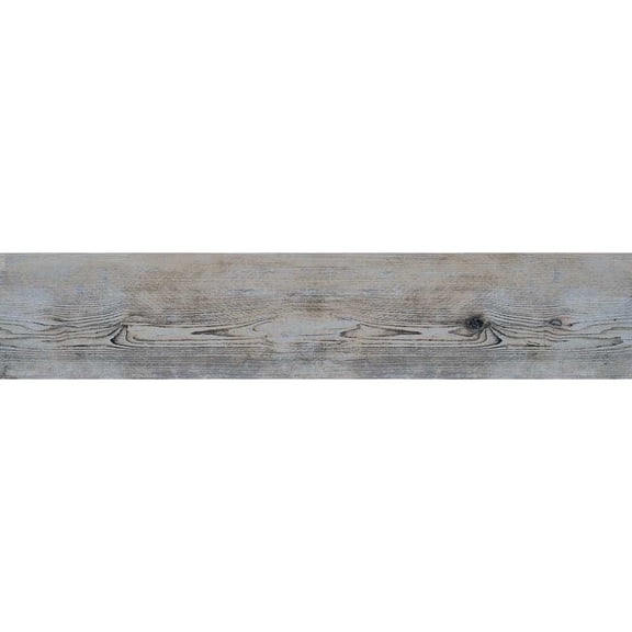 The Tile Life Molise Mid-Blue Wood-Look Porcelain Floor & Wall Tile, 4 x 9 in, 1-Piece Sample