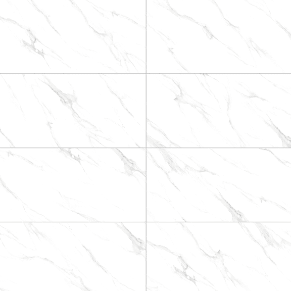 The Tile Life Monarch Calacatta Matte Porcelain Floor & Wall Tile, 24 x 48 in, 2-Piece