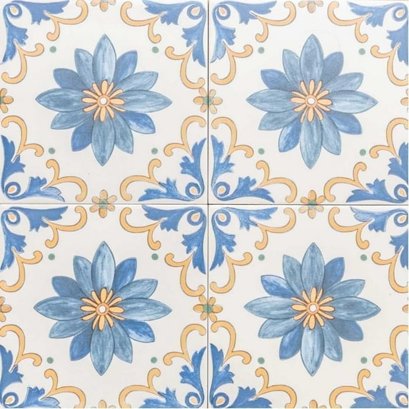 The Tile Life Monastery 8" x 8" Amalfi Porcelain Floor and Wall Tile, 30 Piece (13.34 Sq. ft.)
