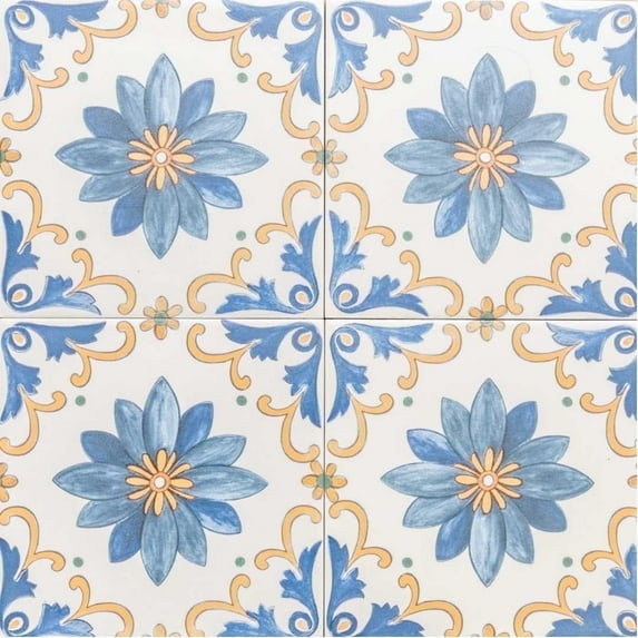 The Tile Life Monastery 8" x 8" Amalfi Porcelain Floor and Wall Tile, 30 Piece (13.34 Sq. ft.)