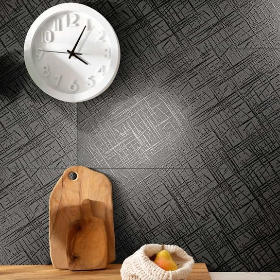 The Tile Life Note Luxe Black Semi-Polished Porcelain Floor & Wall Tile, 4 x 4 in, 1-Piece Sample