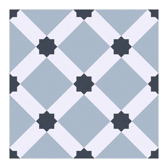 The Tile Life Nova Star 10" x 10" Night Matte Porcelain Floor and Wall Tile, Case of 16