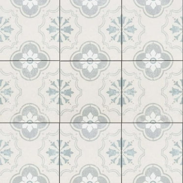 The Tile Life Oheka Bridgeham 6" x 6" Square Porcelain Patterned Floor and Wall Tile - Case of 44