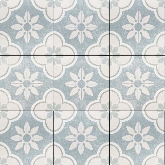 The Tile Life Oheka Montauk Blue 6" x 6" Matte Porcelain Tile Sample