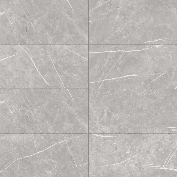 The Tile Life Opera Pearl 4" x 4" Marble Look Matte Porcelain Tile Sample, 1 Piece