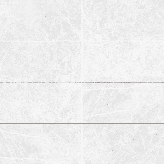 The Tile Life Opera White 4" x 4" Marble Look Glossy Porcelain Tile Sample, 1 Piece