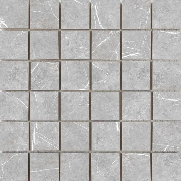 The Tile Life Opera Pearl Porcelain Grid Mosaic Tile Sample - 4 x 4 in. - Matte - 1-Piece - Floor, Wall, Backsplash