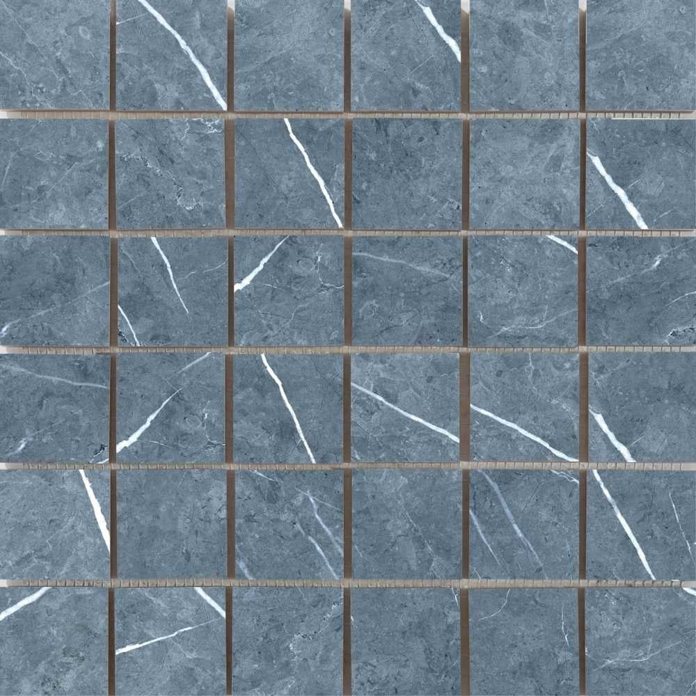 The Tile Life Opera 2x2 Porcelain Mosaic Floor and Wall Tile, Blue (11 Sq. ft.) Backsplash ...