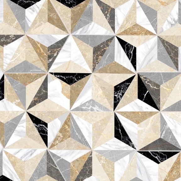 The Tile Life Osiris Colors Matte 3D Hexagon Porcelain Floor & Wall Tile, 8 x 9 in, 24-Piece
