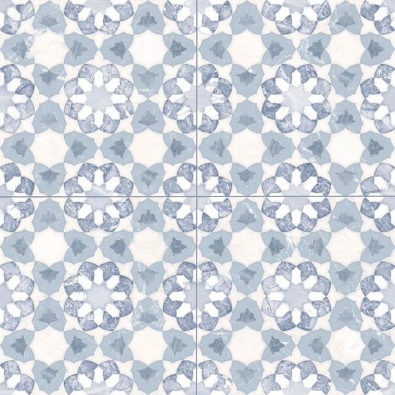 The Tile Life Pageant Azul 4" x 4" Matte Porcelain Tile Sample